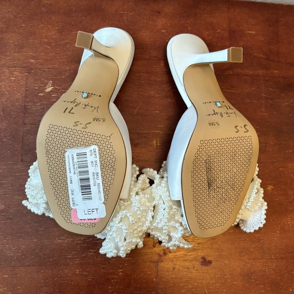 NWOB Gianni Bini x Venita Aspen Harlow Pearl Bow Dress Sandals - Picture 5 of 9